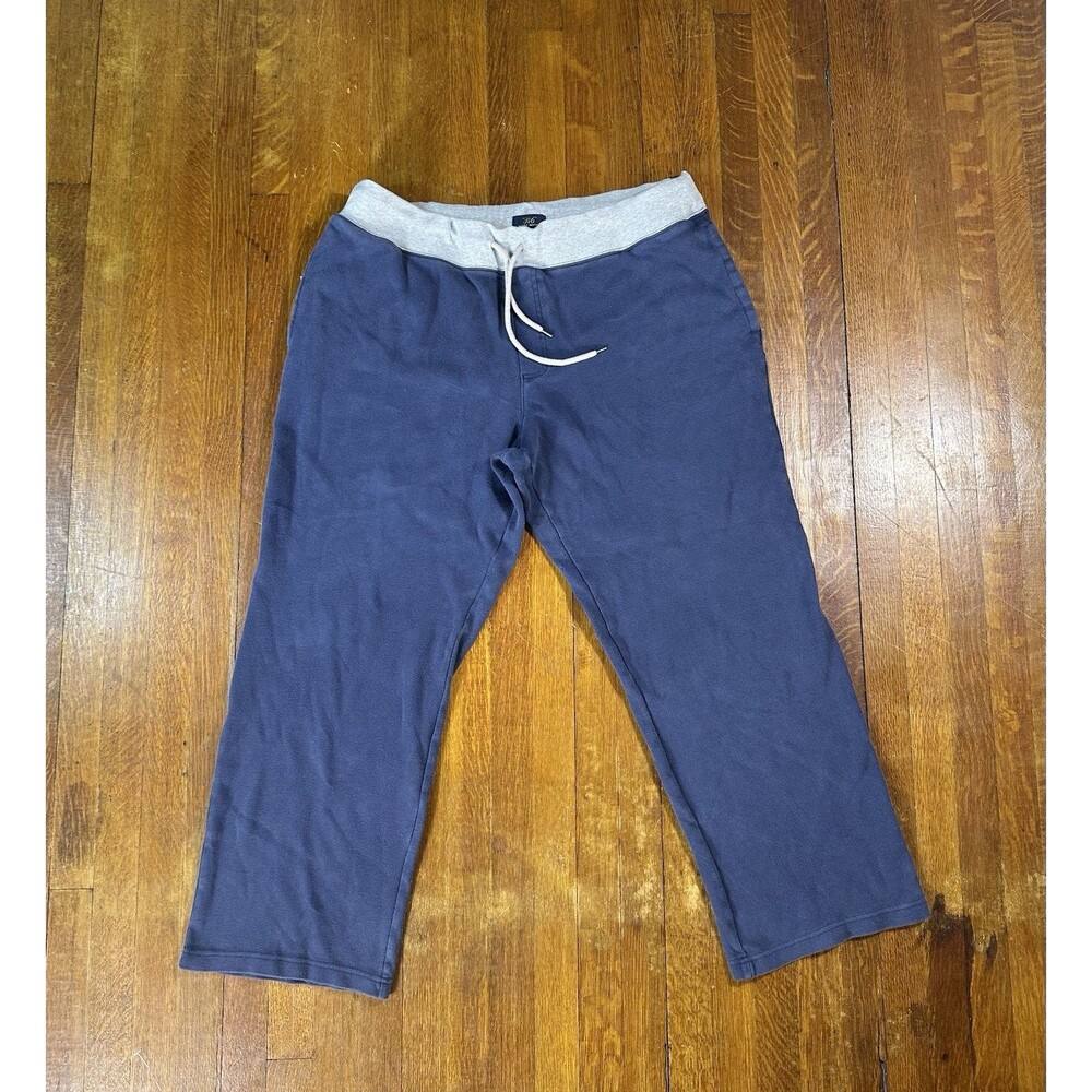 Brooks Brothers 346 Drawstring Sweatpants Men's Sz XL Navy Blue Loose Fit